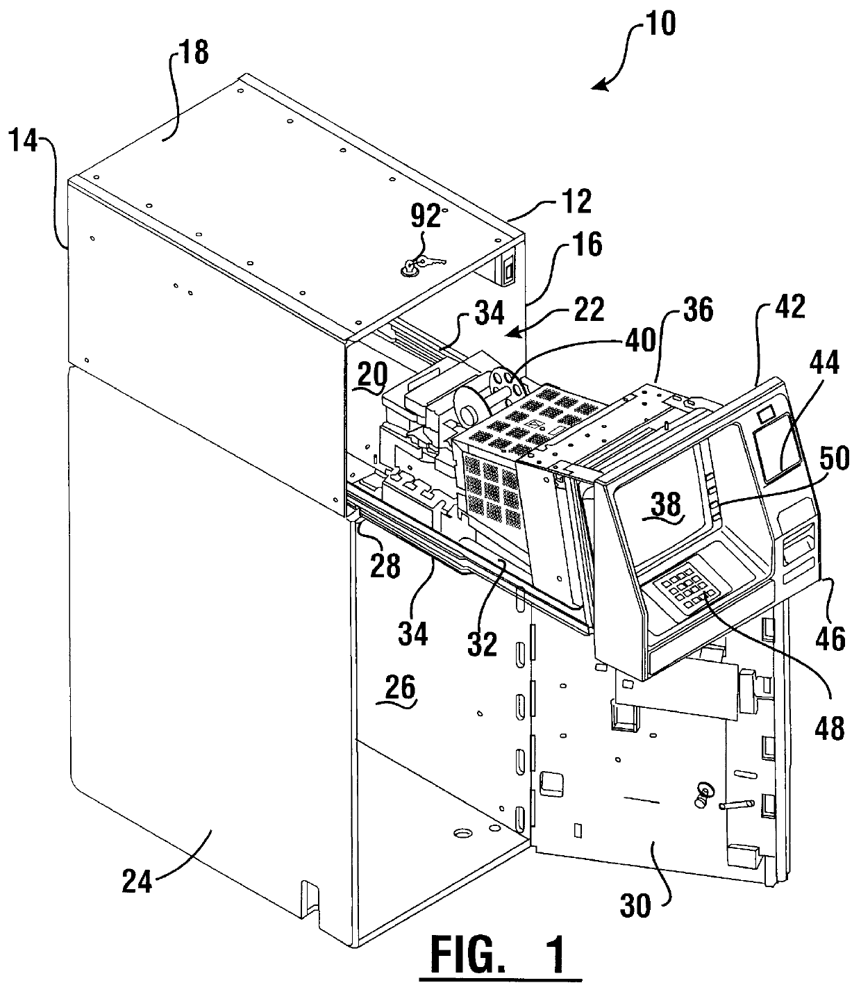 Automated banking machine enclosure