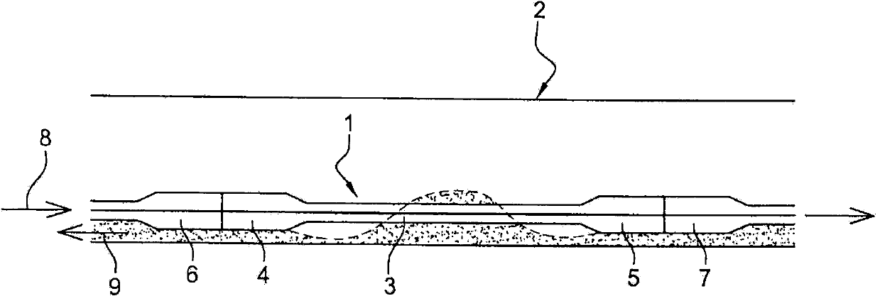 Drill string element with fluid activation area