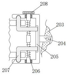 Power transmission tower lifting guide rail mounting structure and power transmission tower