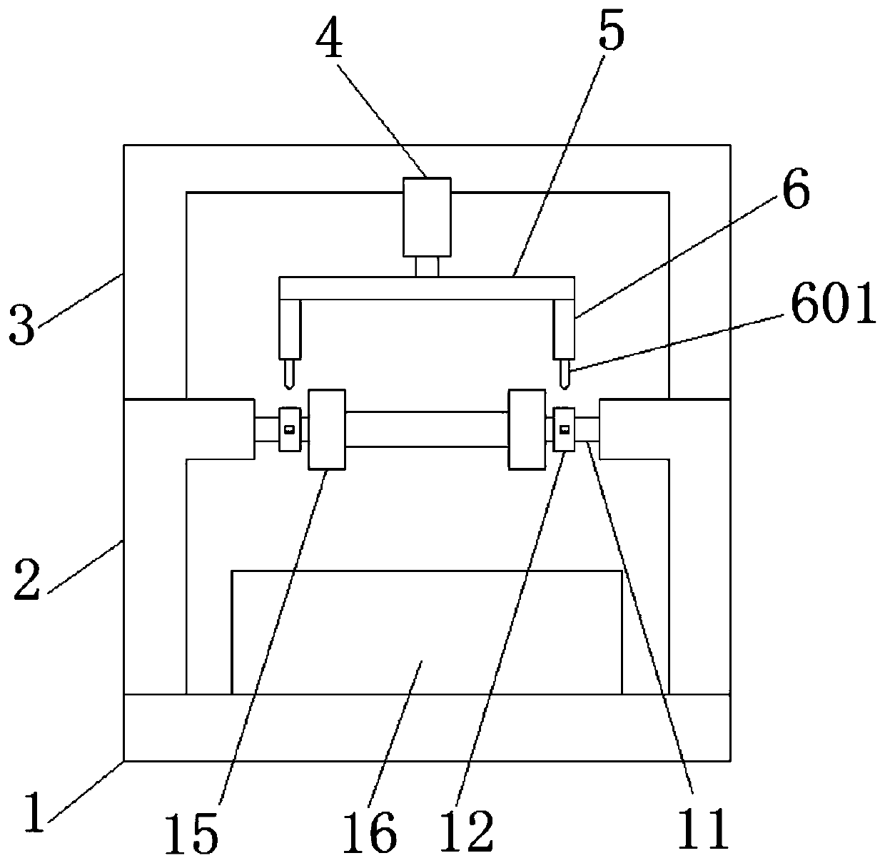 Continuous working device used for winding new material semiconductor film