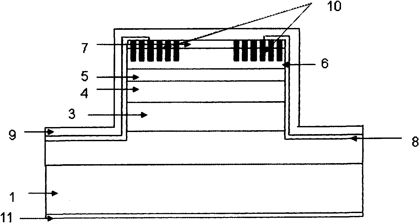 Quantum cascade laser with photonic quasi-crystal waveguide and manufacture method thereof