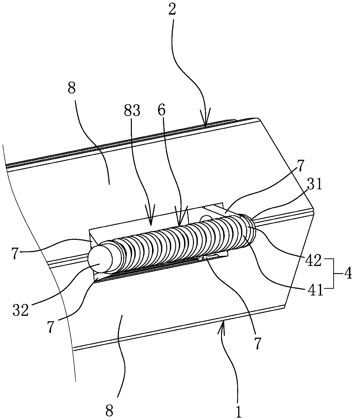 a hinged structure