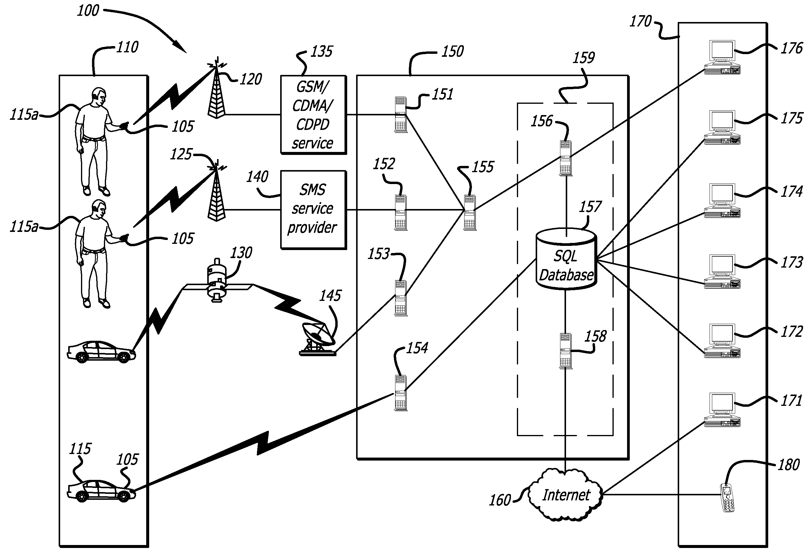 Emergency control in a multi-dimensional space