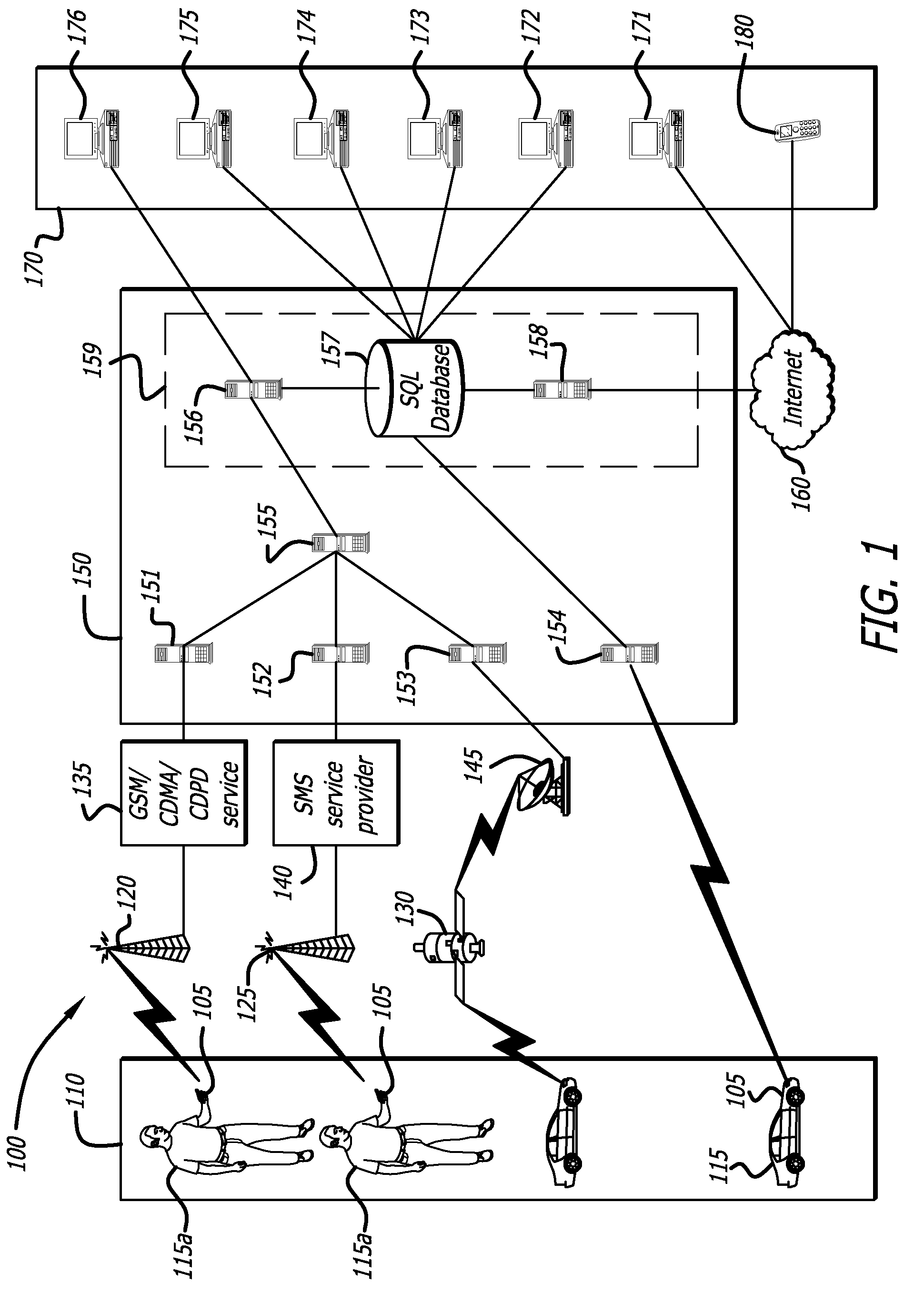 Emergency control in a multi-dimensional space