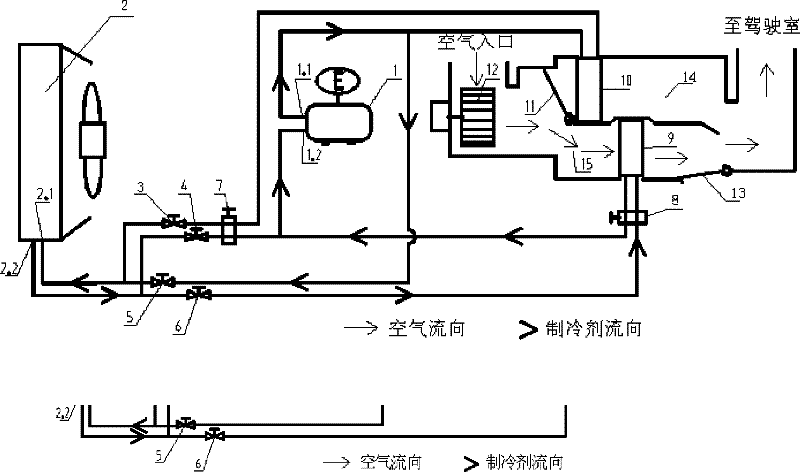 Vehicular heat pump air-conditioning system and defrosting method for vehicular heat pump air-conditioning exterior unit