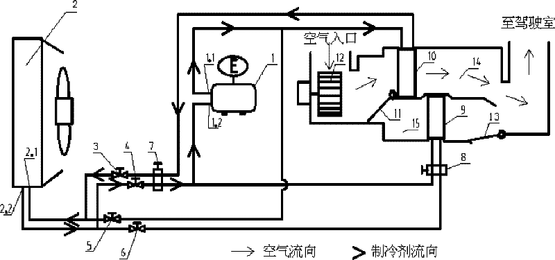 Vehicular heat pump air-conditioning system and defrosting method for vehicular heat pump air-conditioning exterior unit