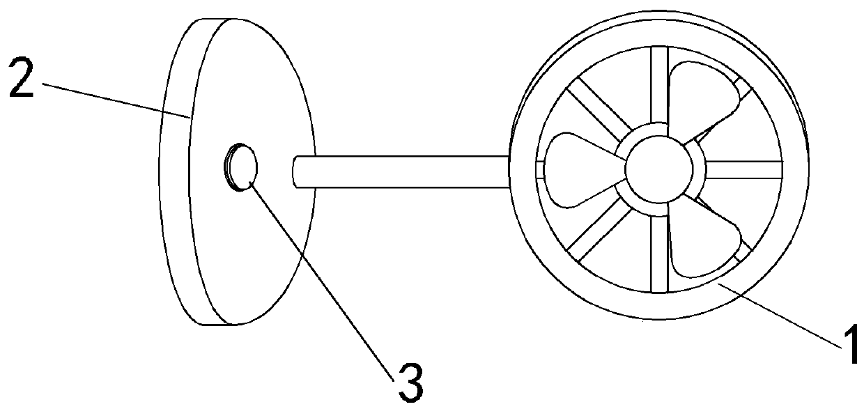 Small fan with suction cup