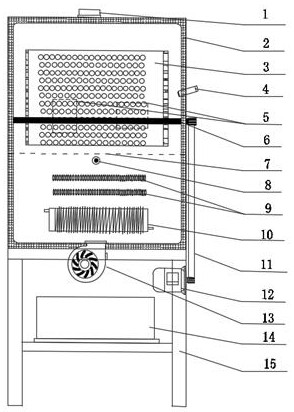 A combined microwave and electric heating coffee roasting device