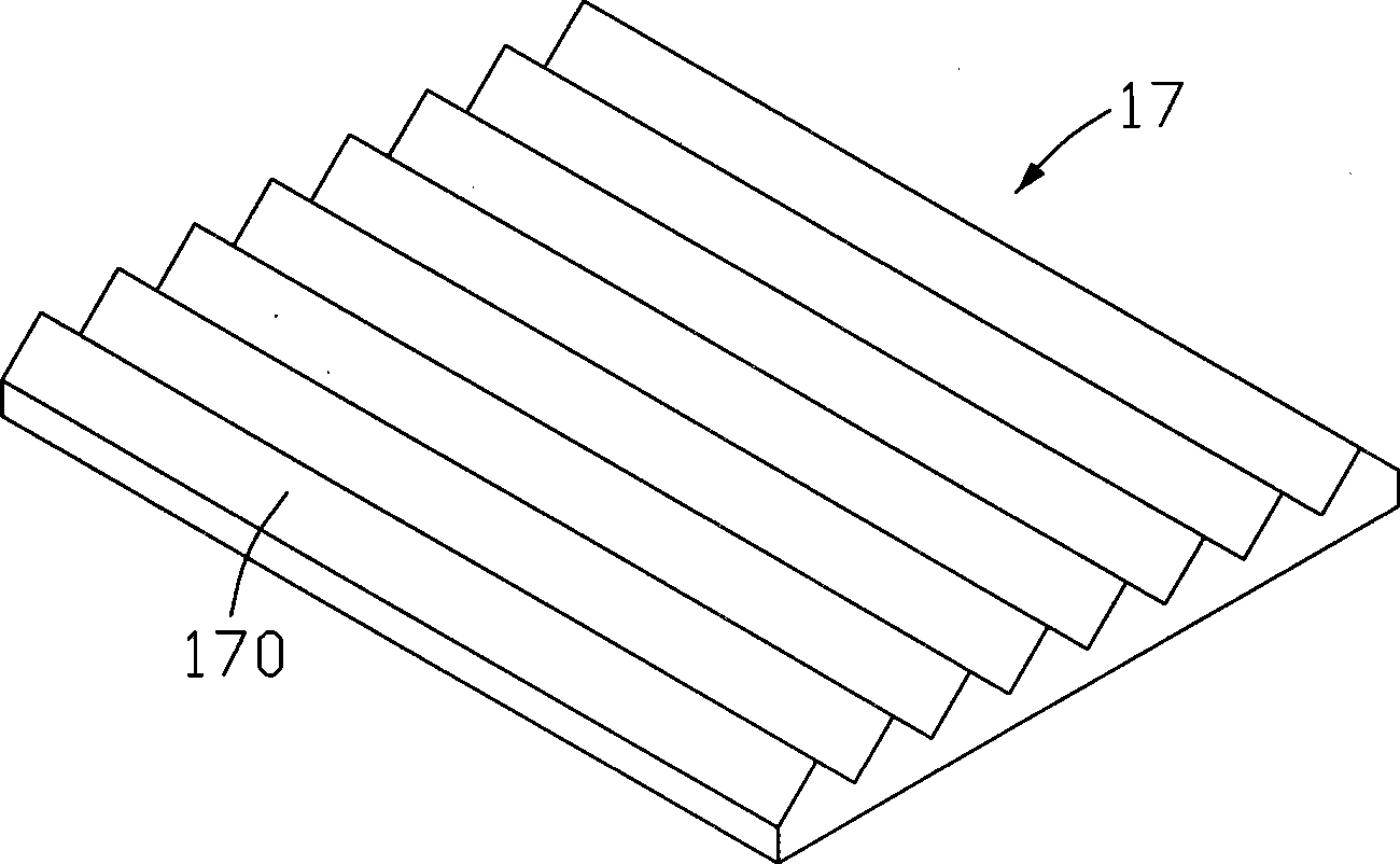 Prismatic lens, back light module unit and LCD device