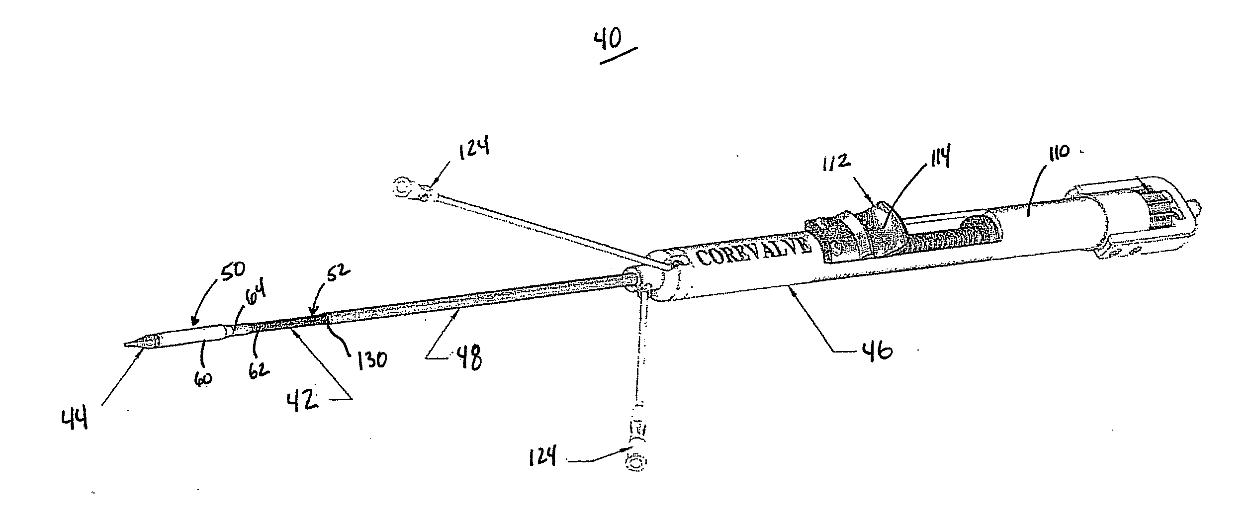 Transcatheter Heart Valve Delivery System With Reduced Area Moment of Inertia