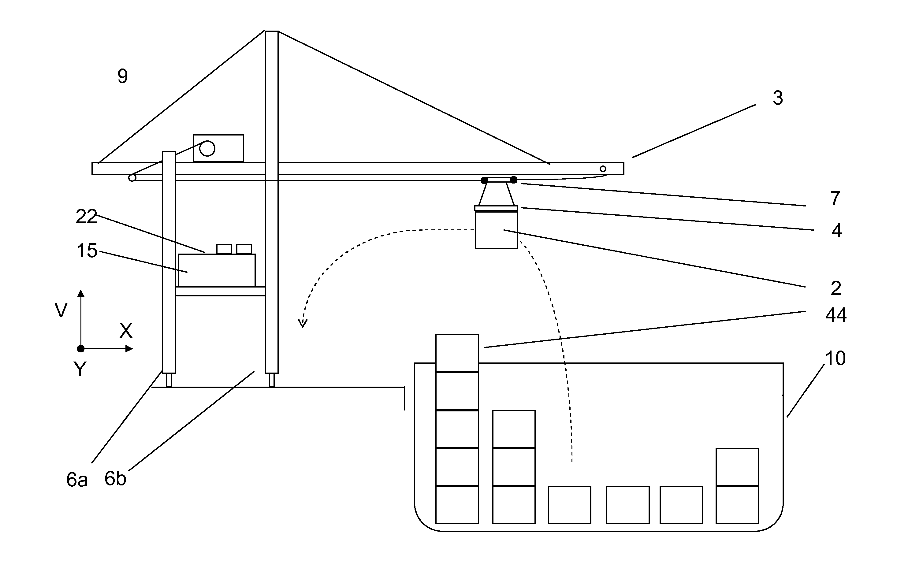 Electrical Room Of An Industrial Equipment Such As A Container Crane, The Electrical Room Comprising A Cooling Device