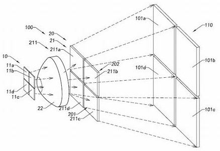 Optical processing assembly, ToF transmitting device and ToF depth information detector