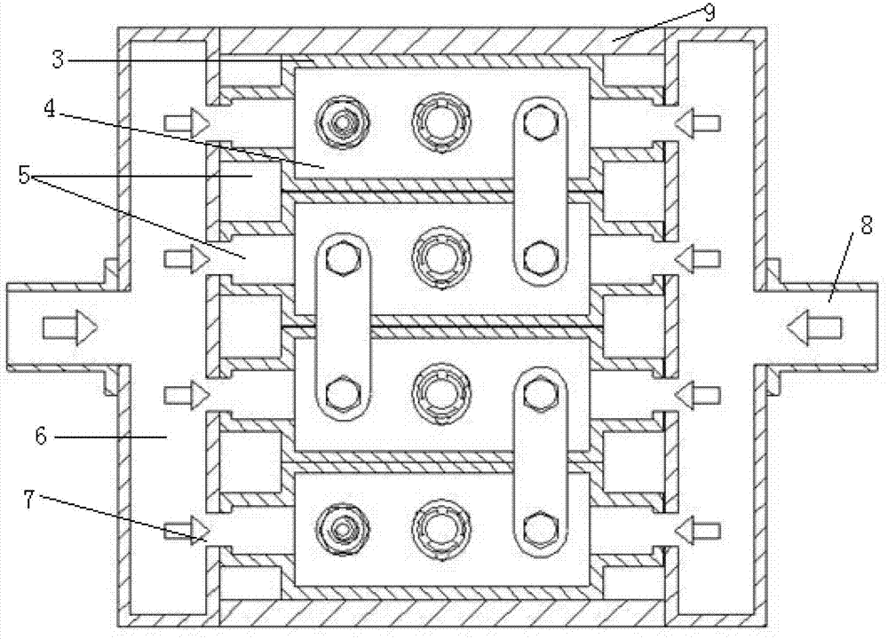 Combined battery temperature control device