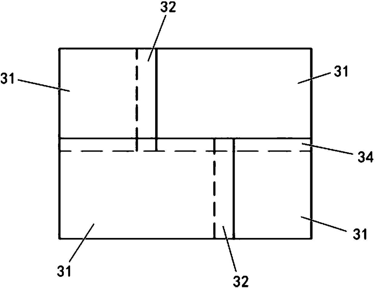 Bottom plate waterproof node for underground pipe gallery