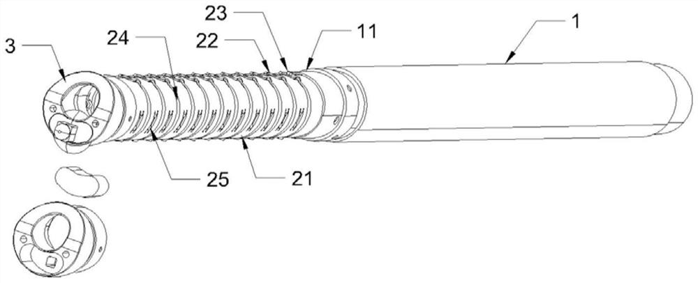 Endoscope camera arrangement structure