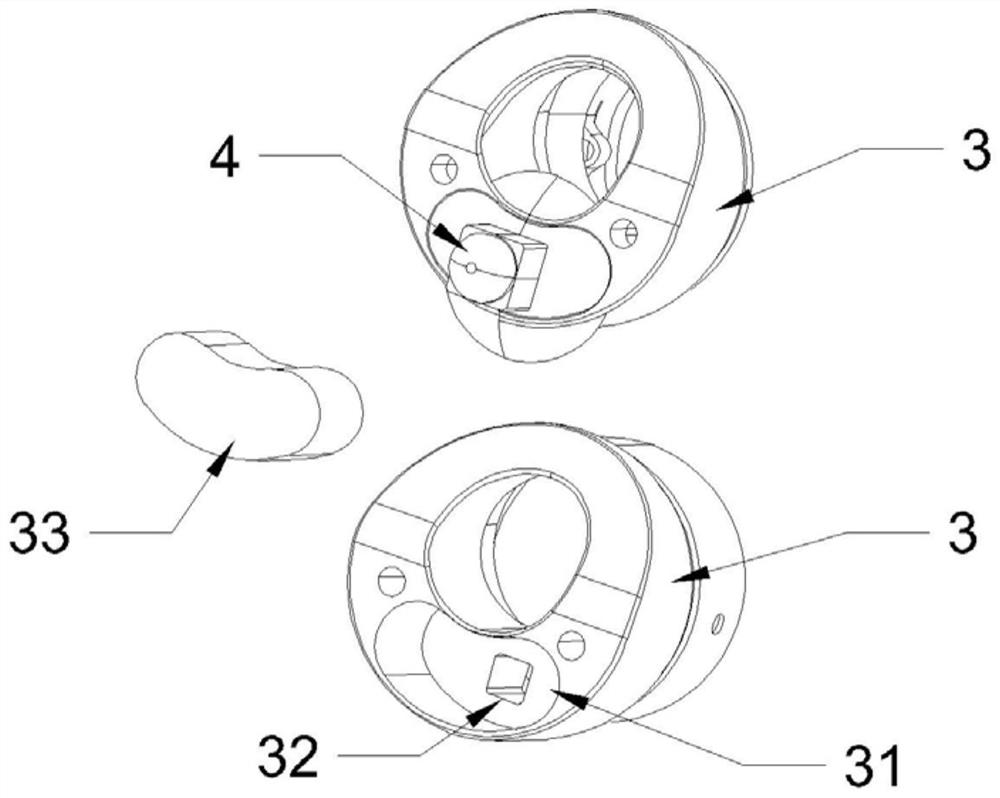 Endoscope camera arrangement structure