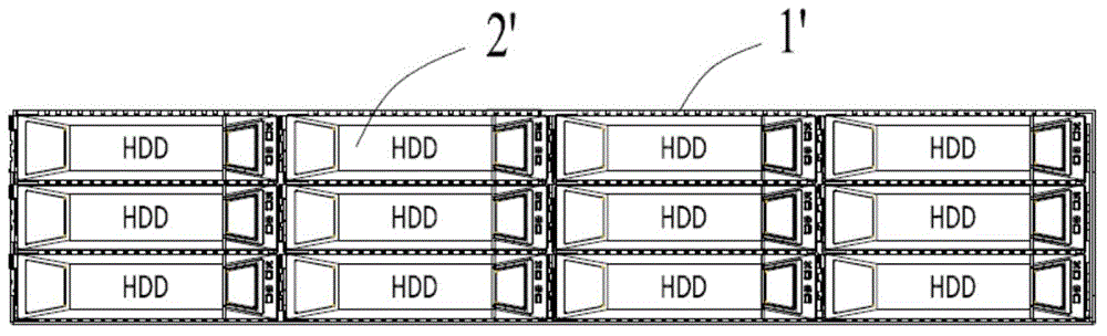 Configuration structure of service hard disk back board and method thereof