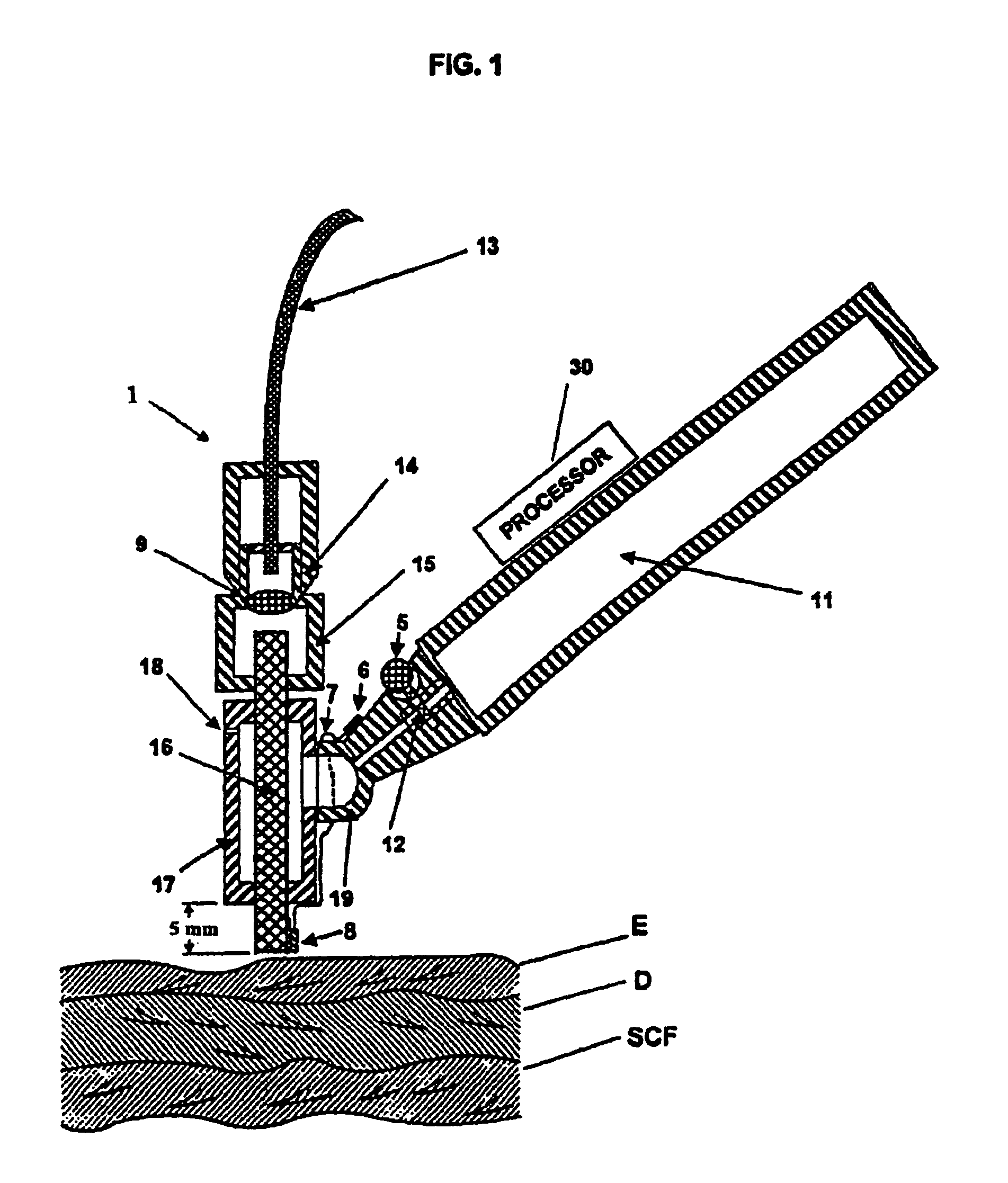 Tissue cooling rod for laser surgery