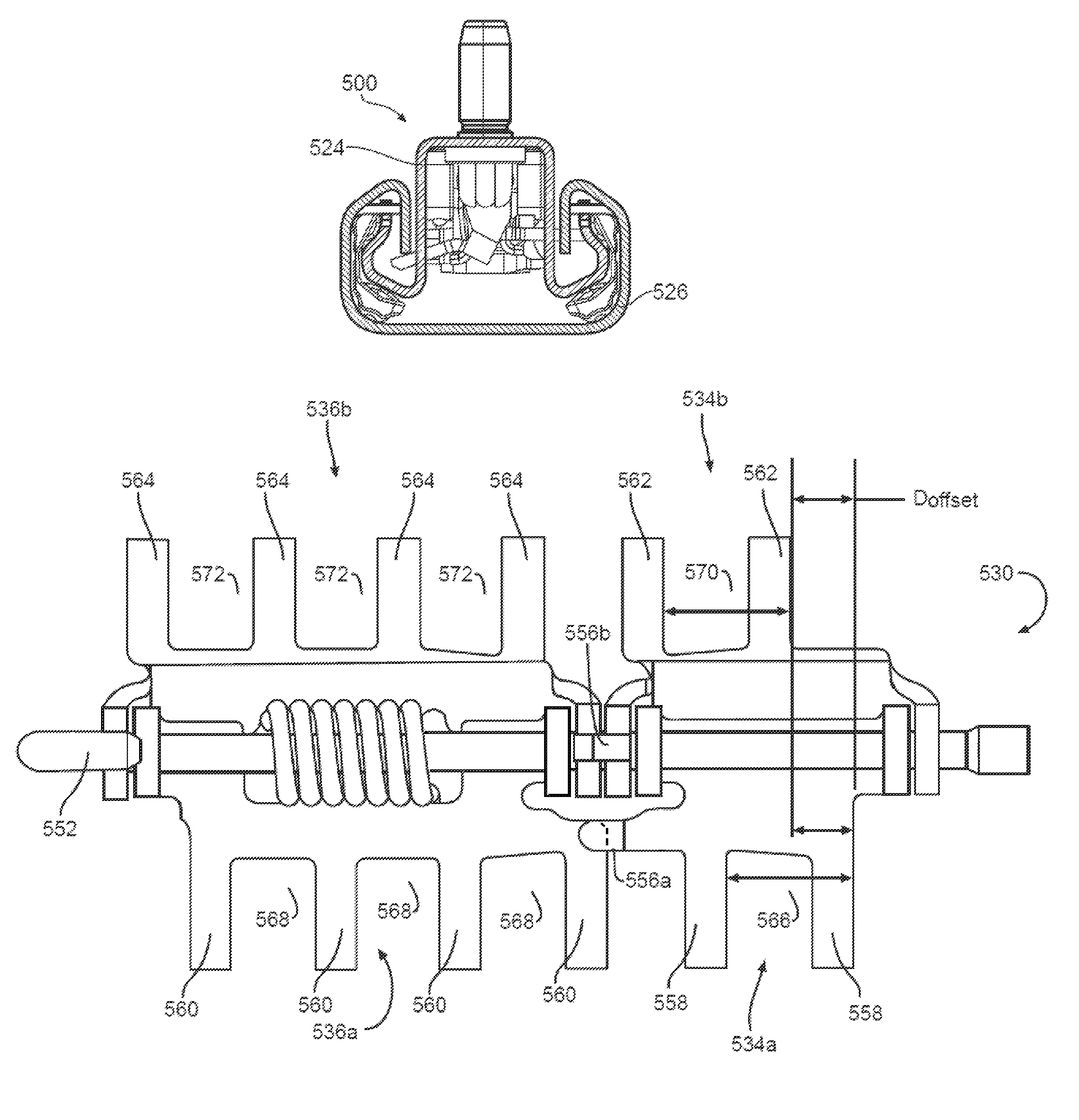 Adjustable seat track having track engagement structure