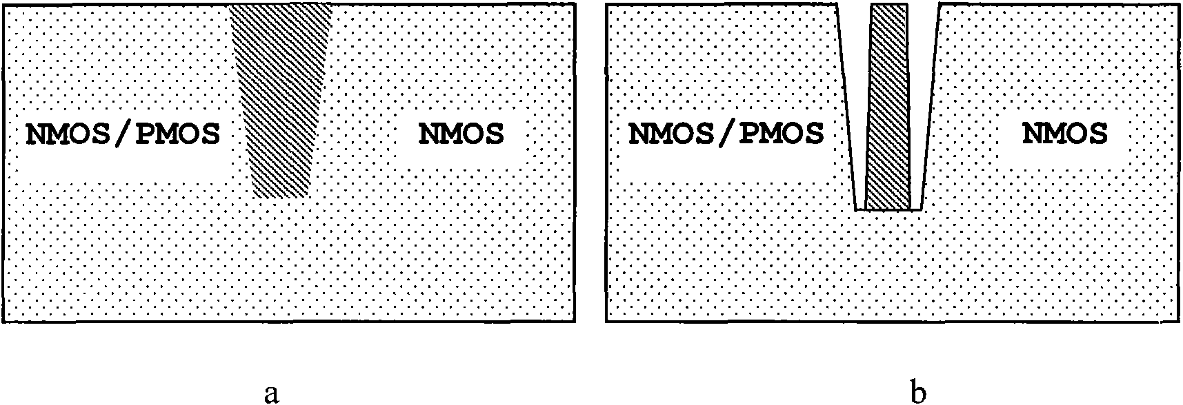 Novel integrated circuit resisting NMOS element total dose radiation