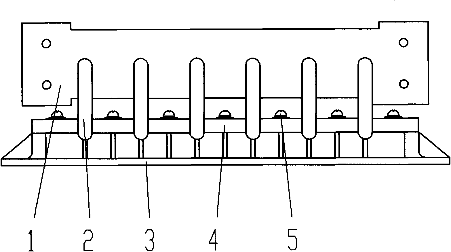 High-power LED (light emitting diode) field lamp heat dissipation device of heat pipe heat conduction type