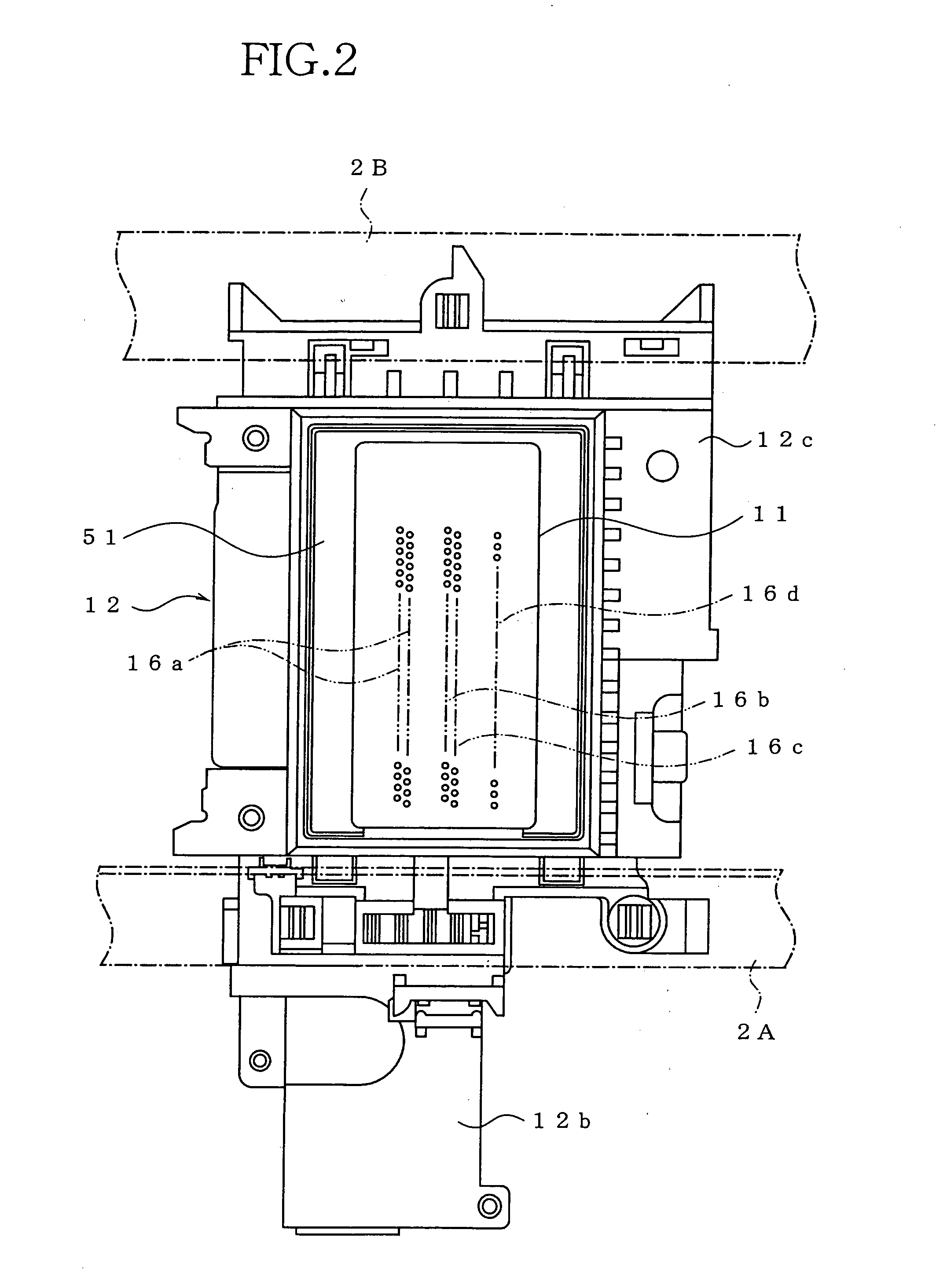 Ink-jet printer with air-discharge-flow assuring means