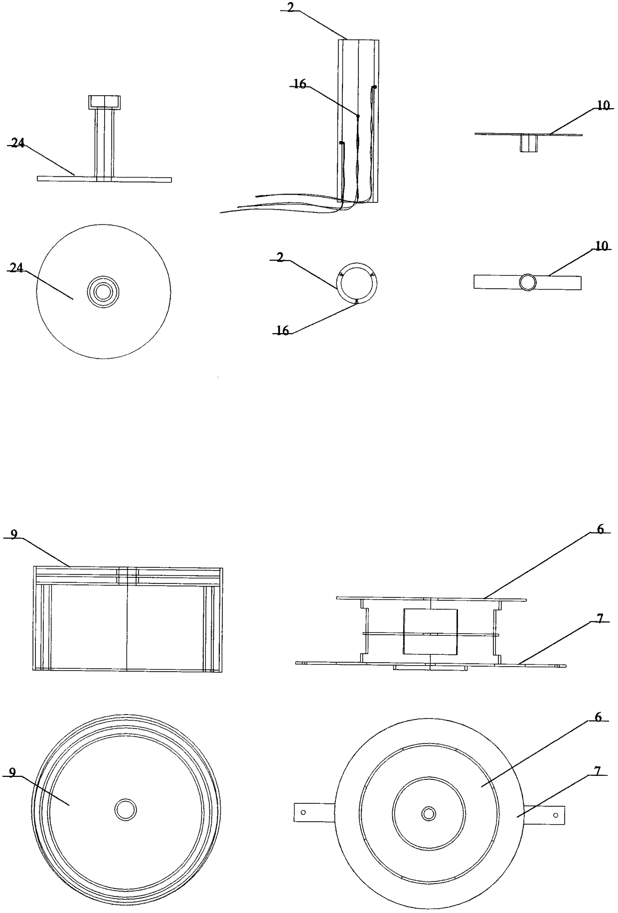 A kind of freezing force measuring test device and its measuring method