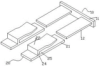 A locking device for filling gaps in furniture