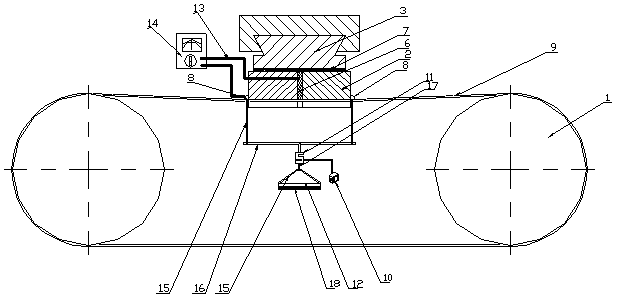 A multi-wire cutting machine wire mesh tension measuring device and method