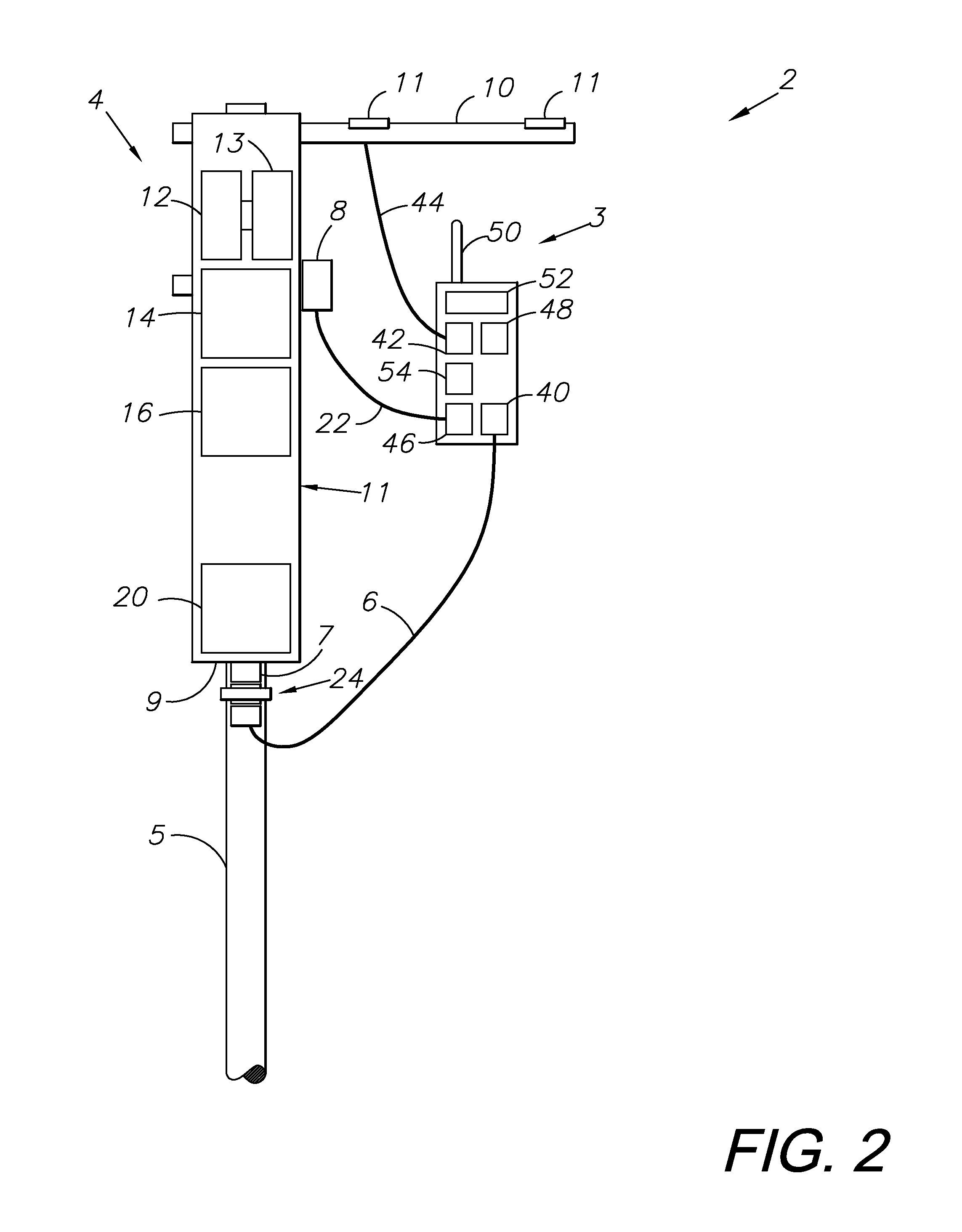 Handheld antenna attitude measuring system