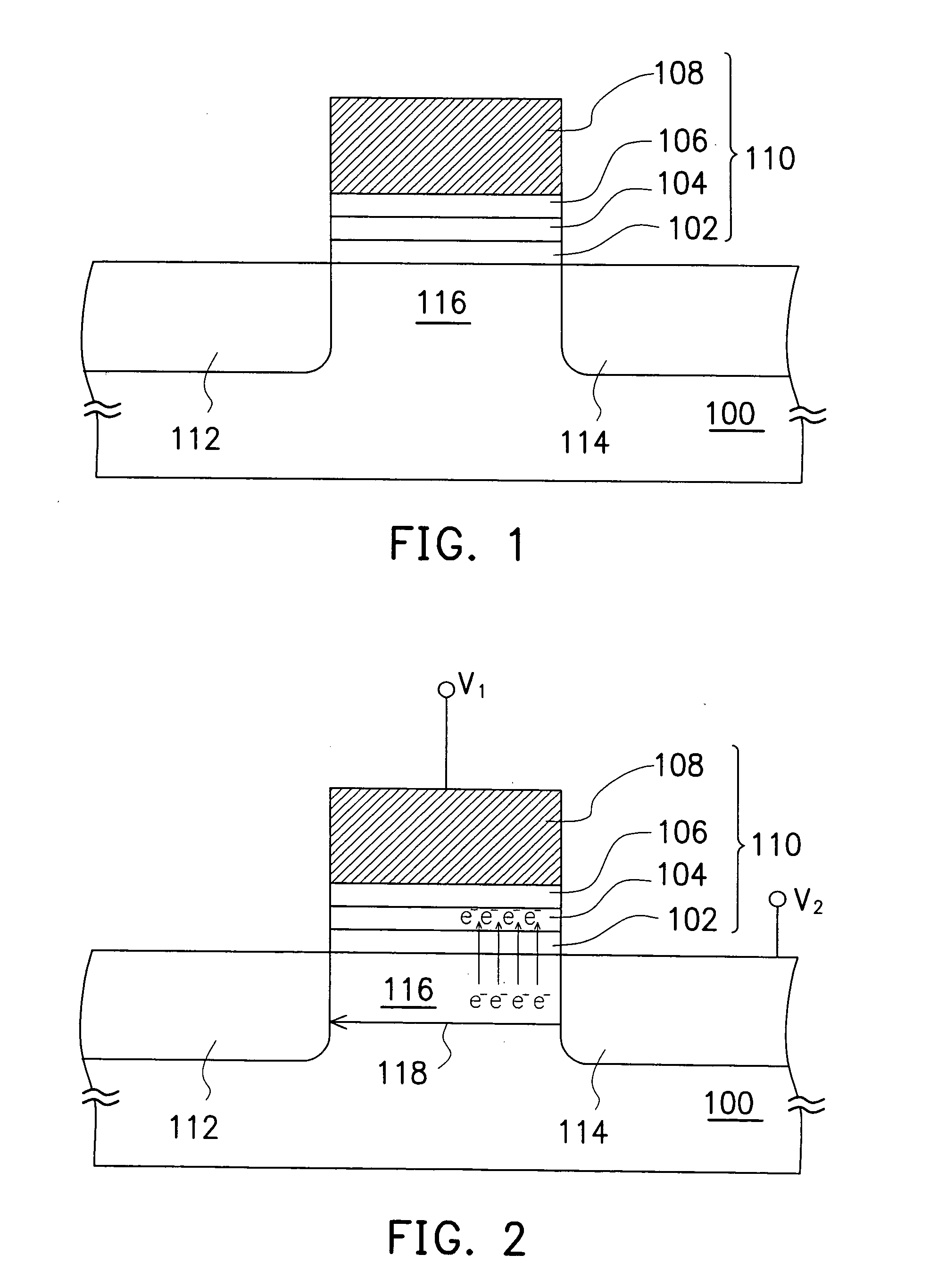 Method for programming and erasing non-volatile memory with nitride tunneling layer