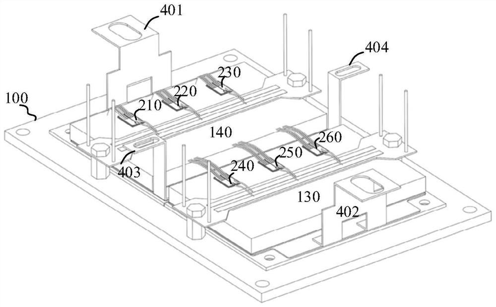 Silicon carbide power module packaging structure capable of directly integrating phase change heat dissipation