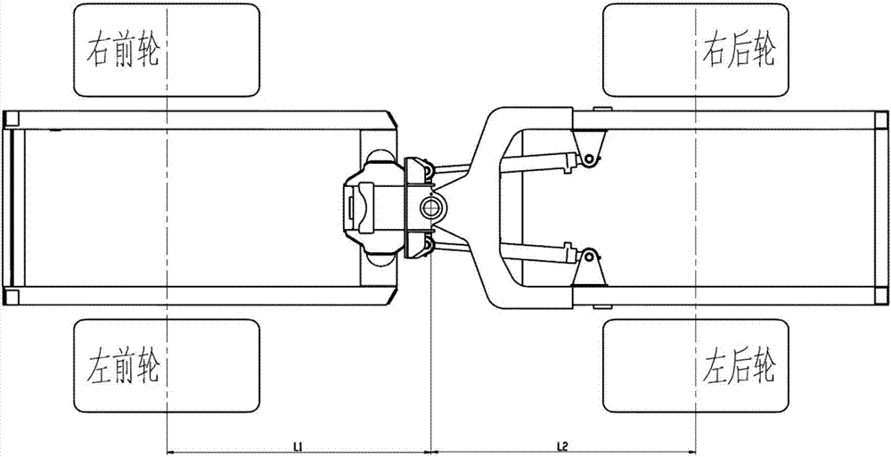 A full hydraulic drive road sweeper walking high and low speed switching device