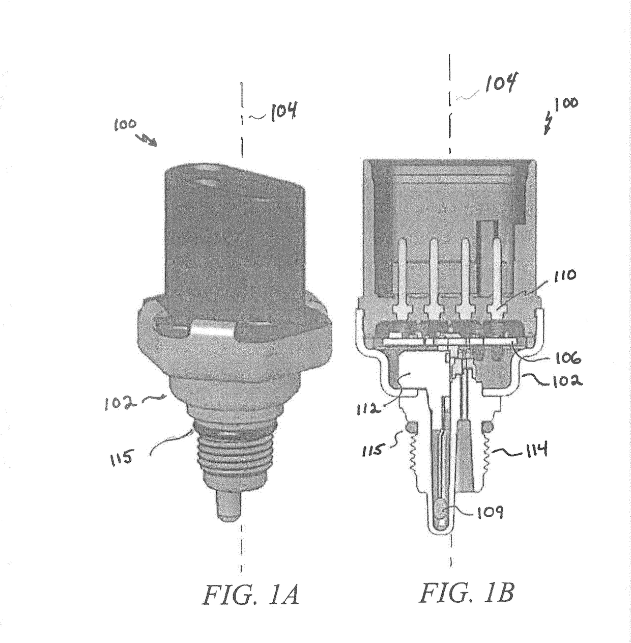 Integrated pressure and temperature sensor