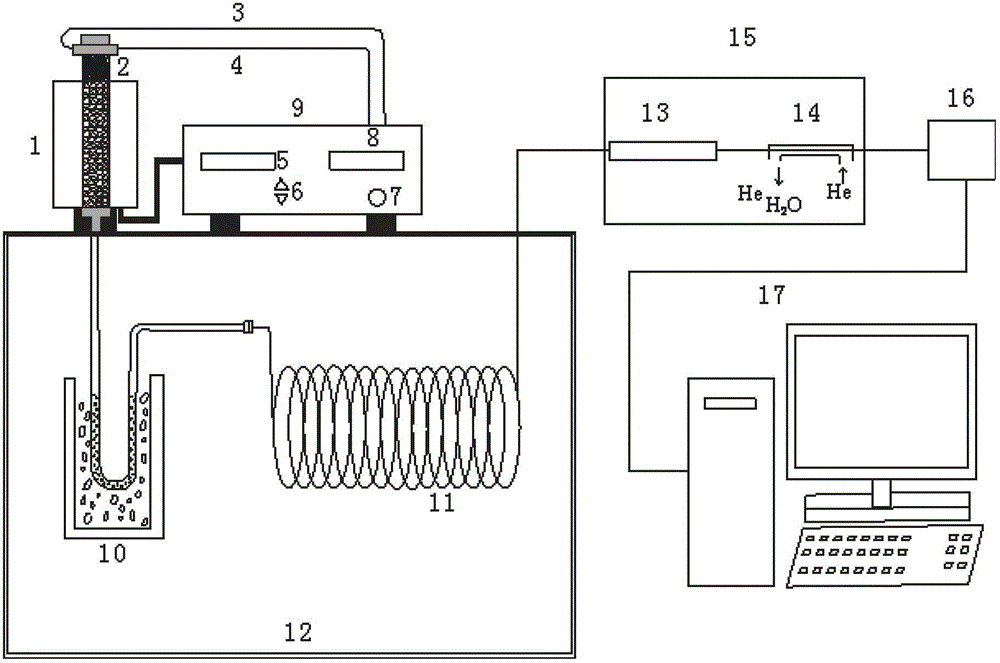 An on-line analysis method for light hydrocarbon monomer hydrocarbon carbon isotope of source rock pyrolysis products