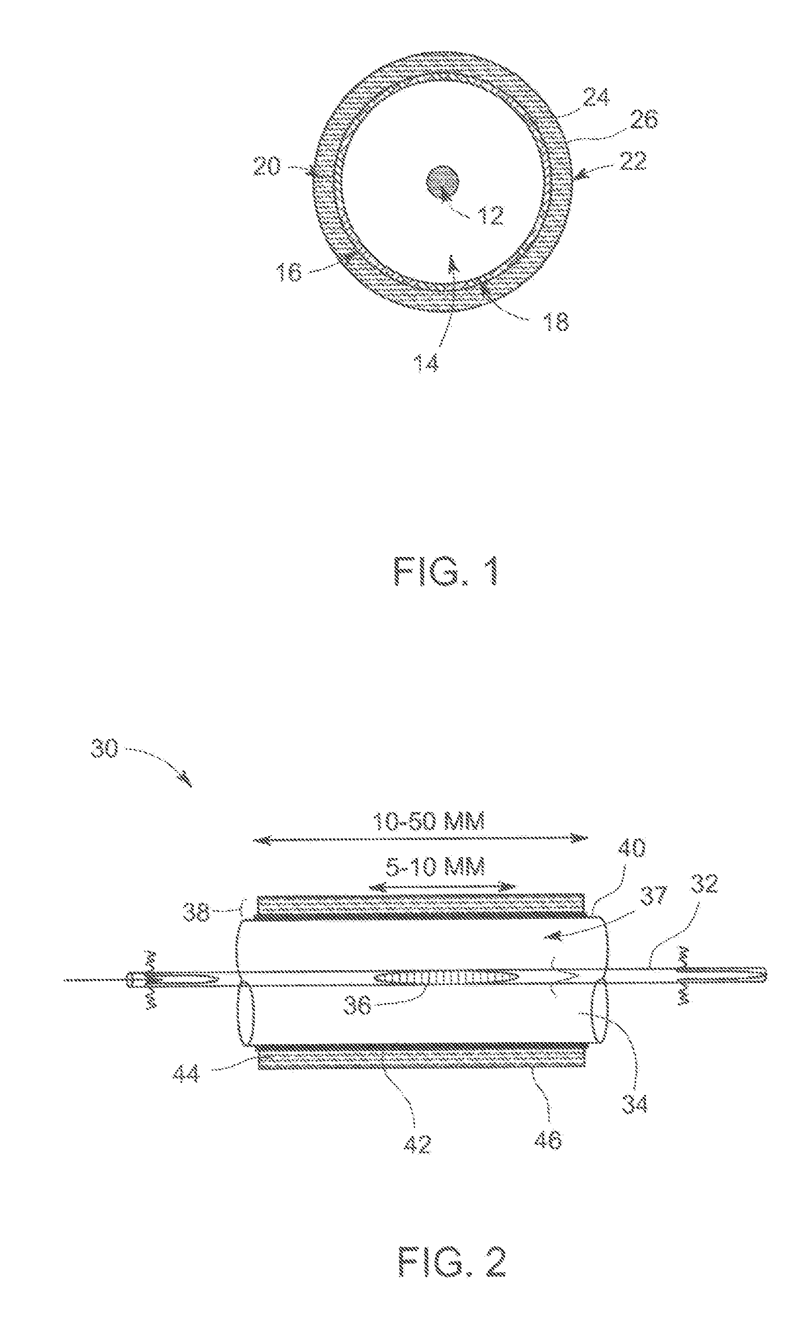 Nano-structured trampoline fiber gas sensor