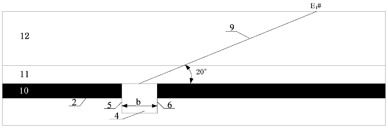 On-site detection method for hard basic top fracture parameters of stope face