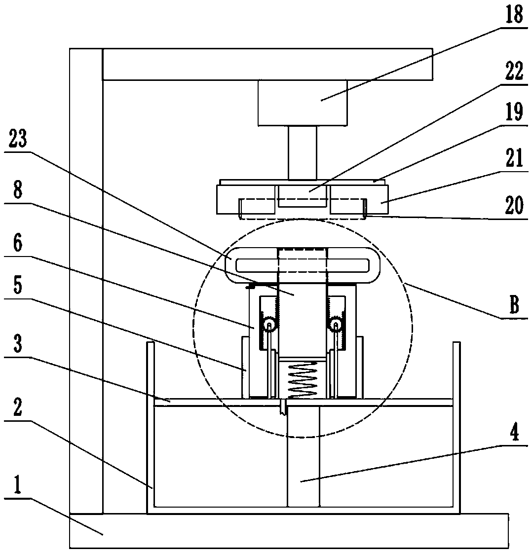 Waste tire dicing device