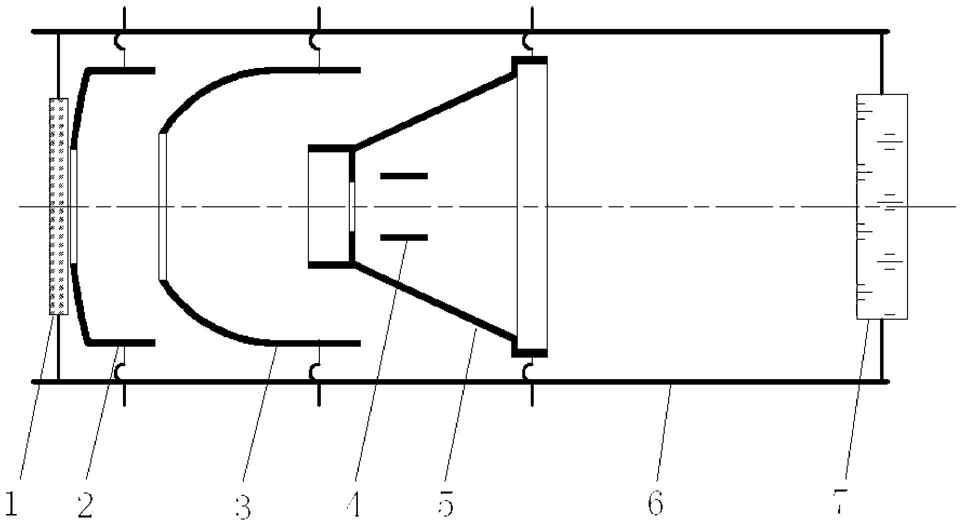 Stripe image converter tube racking tool and racking method