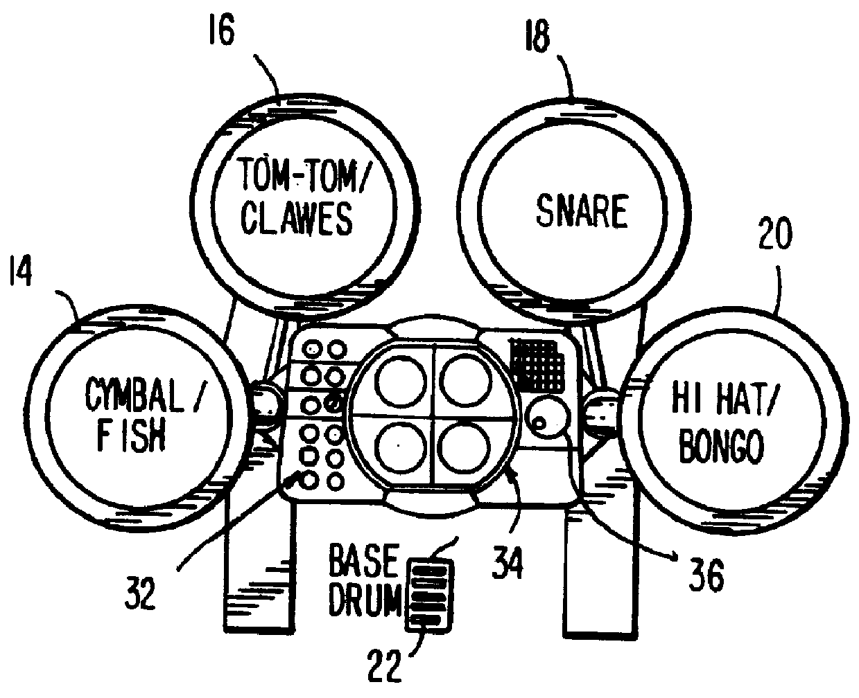 Apparatus and method for providing interactive drum lessons