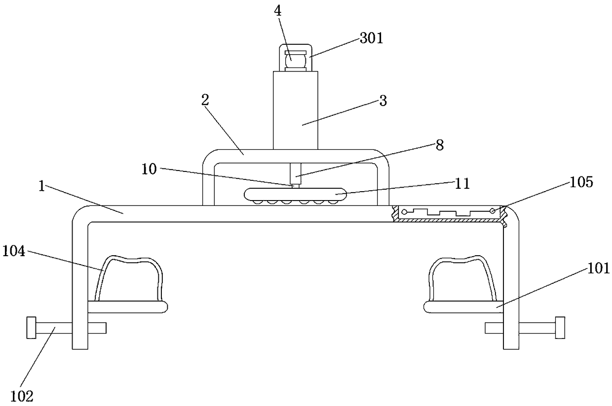 Auxiliary postoperative massage rehabilitative apparatus for medical nursing