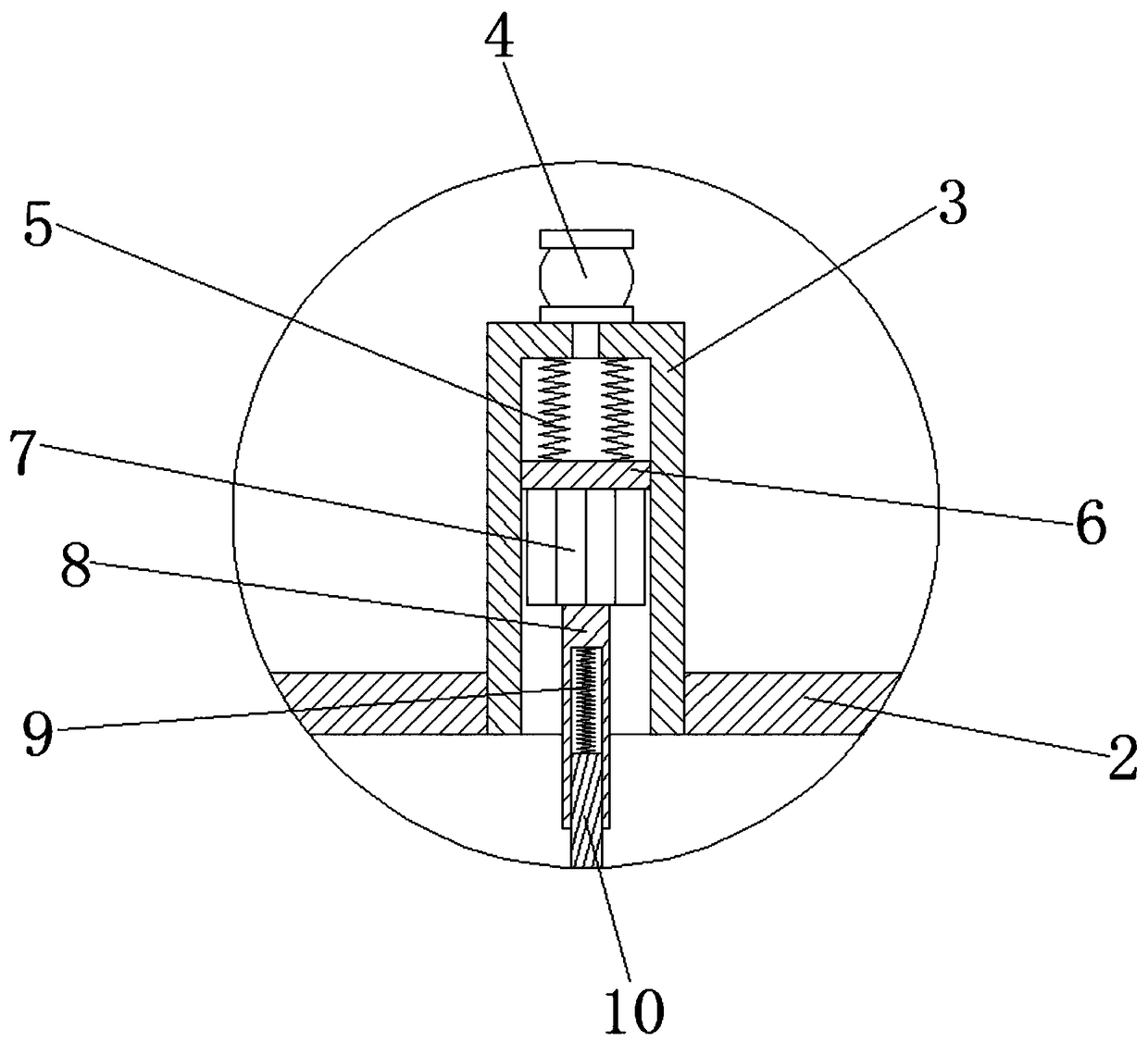 Auxiliary postoperative massage rehabilitative apparatus for medical nursing