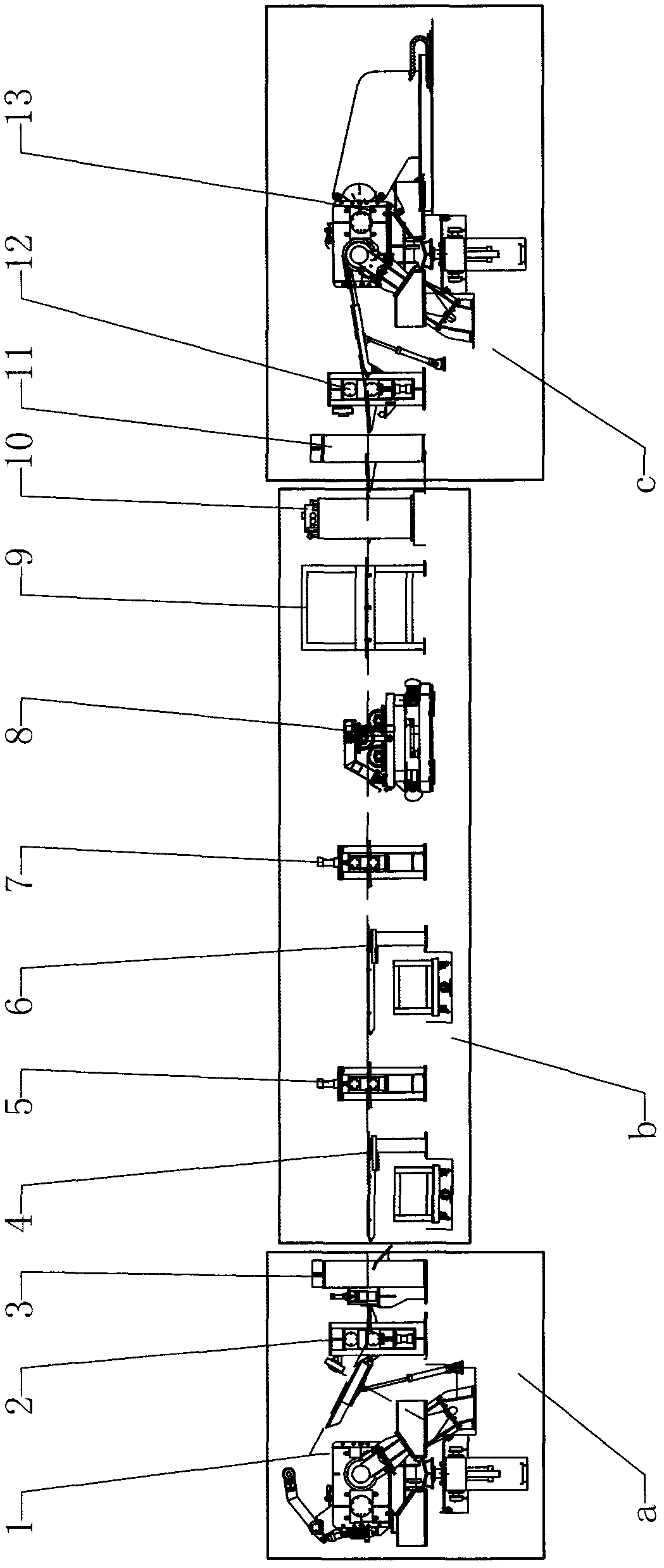 Supersonic flame spraying iron aluminum and zinc composite board production line