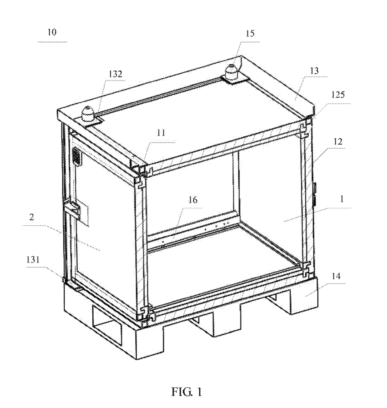 Insulating container, transportation device and transportation method