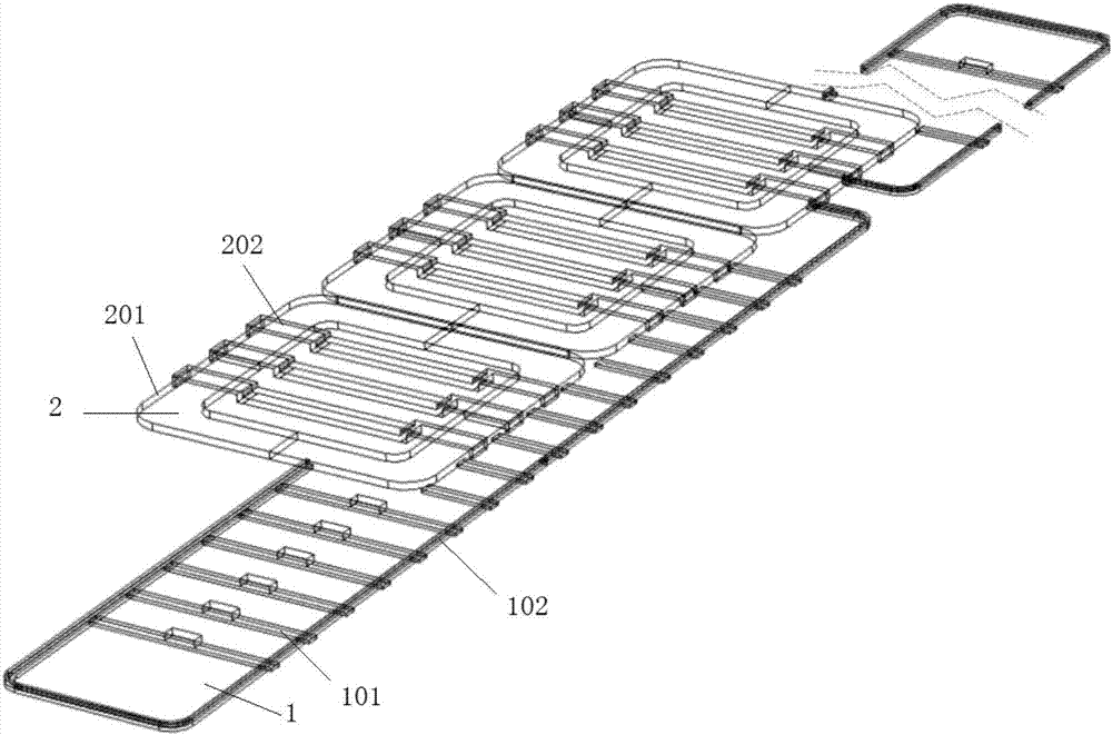 Electric vehicle wirelessly powered type electromagnetic coupling mechanism