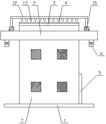 An easily adjustable energy-saving building in the park with cleaning function