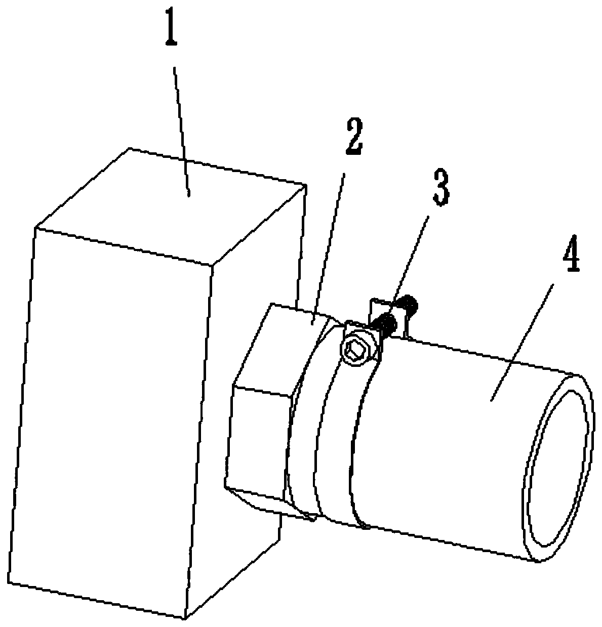 Motor cooling water pipe joint and driving motor