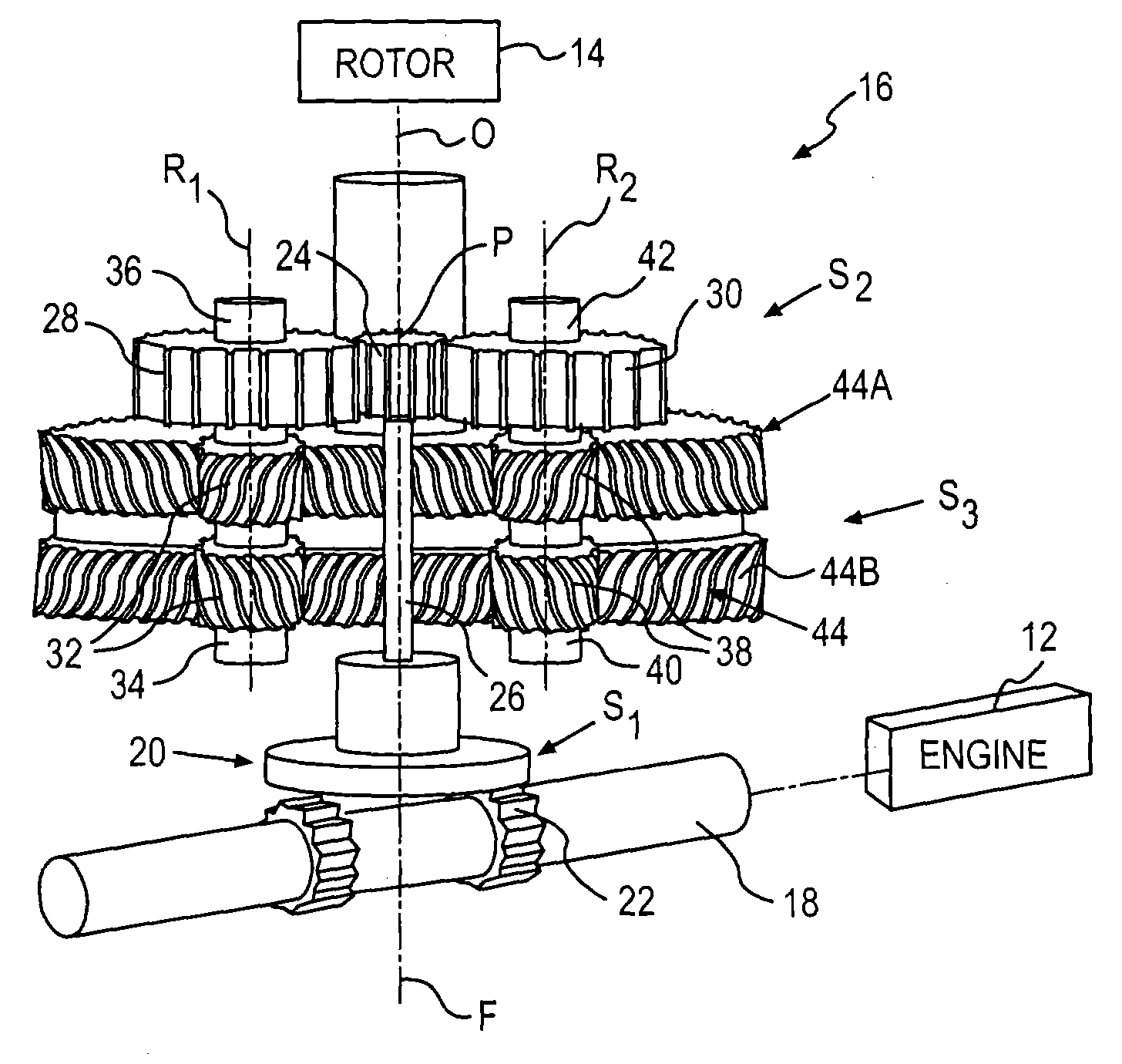 Split-torque gear box