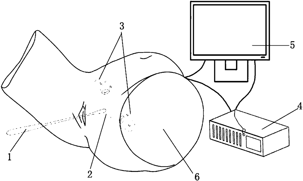 Visual fractional curettage teaching system