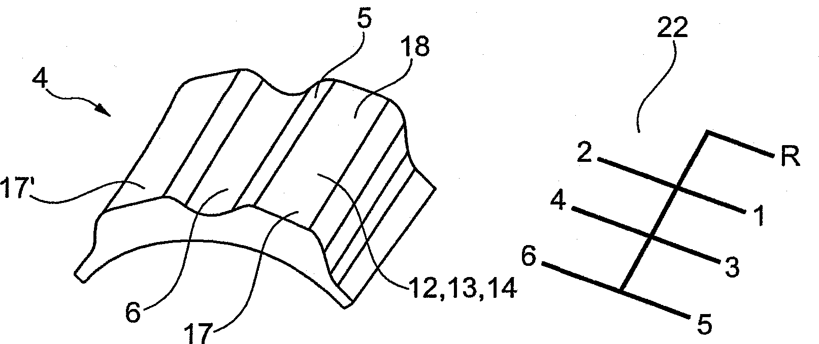 Method for detecting the position of a mobile switching element